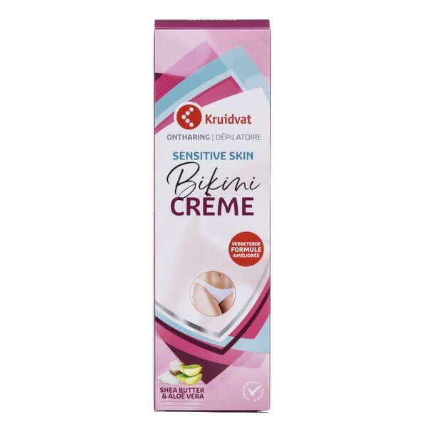 Krema za uklanjanje dlačica iz bikini zone Kruidvat za normalnu i osjetljivu kožu 150 ml