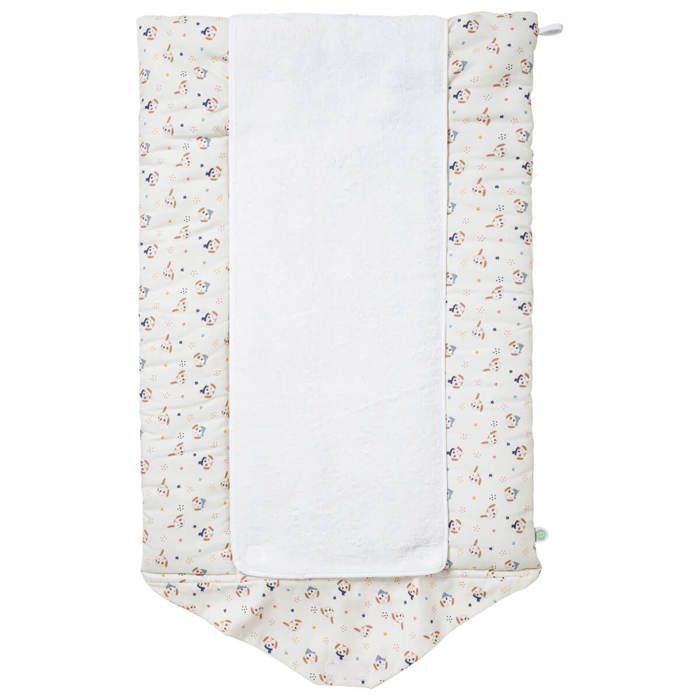 Babycalin - Tapis langer nomade Toutou - Matelas à langer nomade roulé 75x55 cm