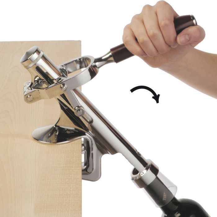 Professional corkscrew - ICH-ZAPFE.DE - Wine bottle opener - Contemporary design - 1 piece