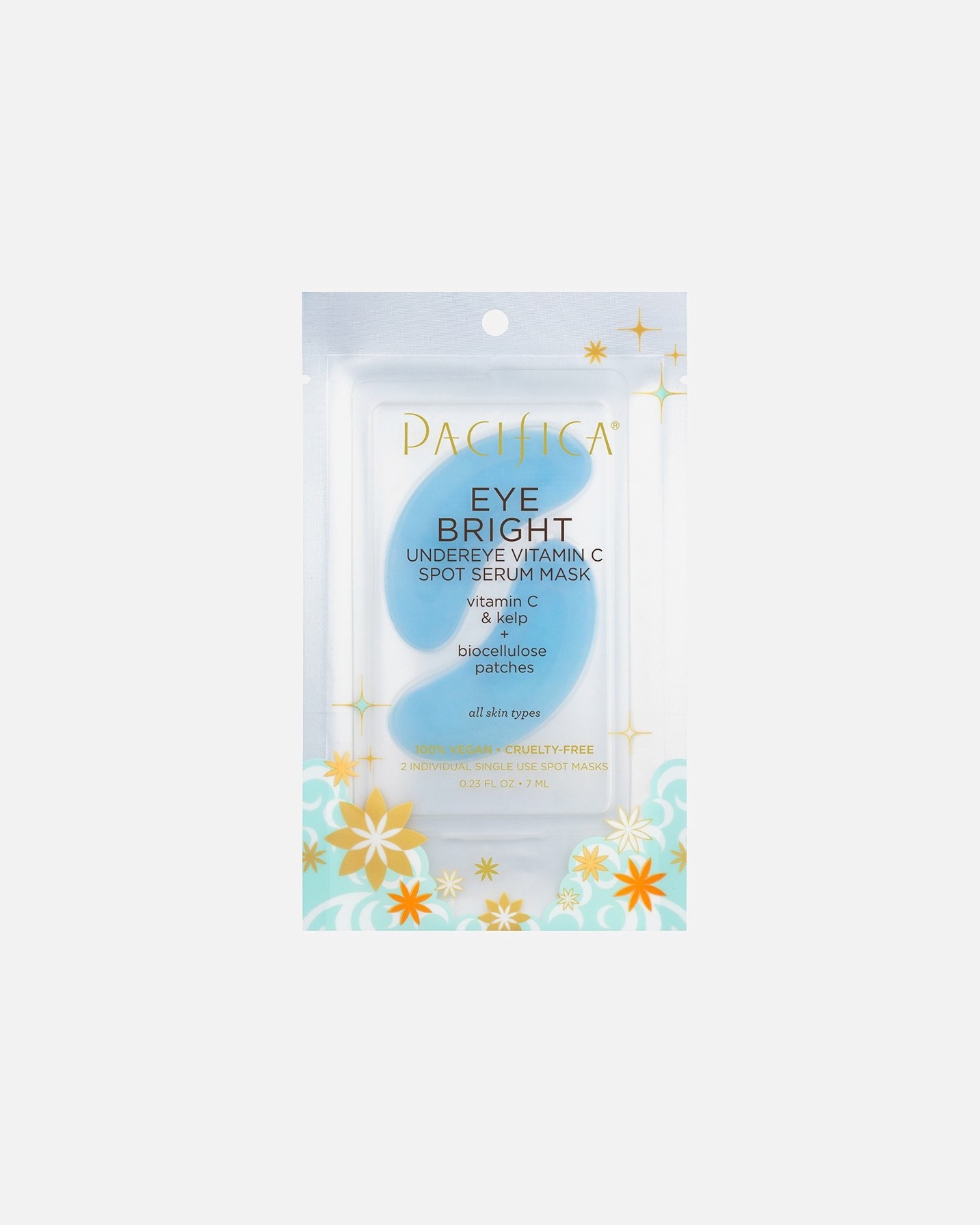 „Pacifica Sea & C Eye Bright“ paakių kaukė su vitaminu C ir dėmėmis – 1 pora