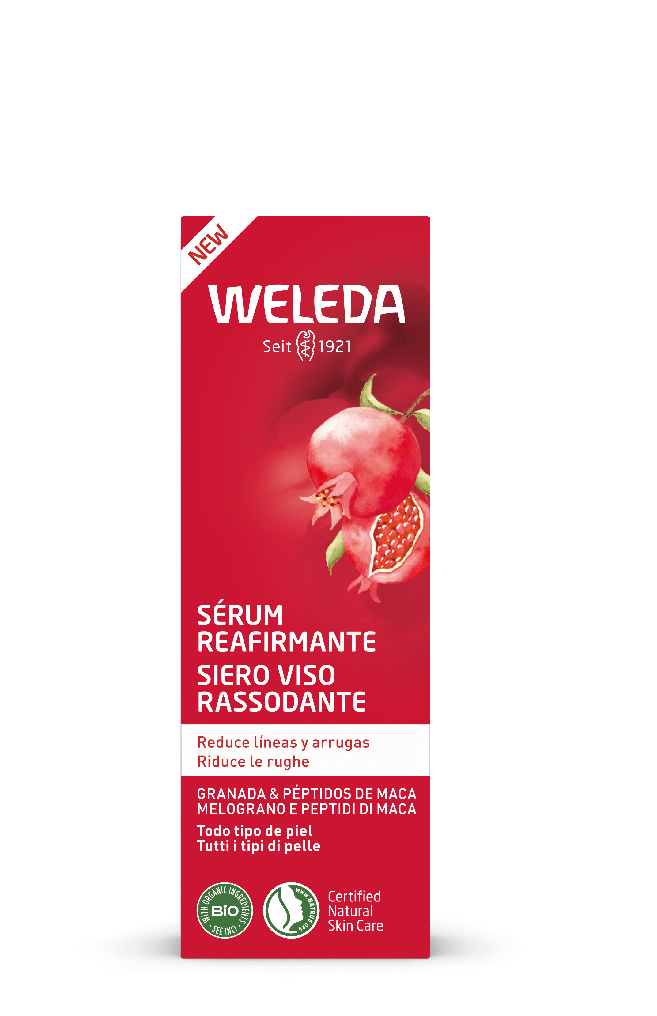 Serum za učvršćivanje kože s narom i maca peptidima Protiv bora i starenja