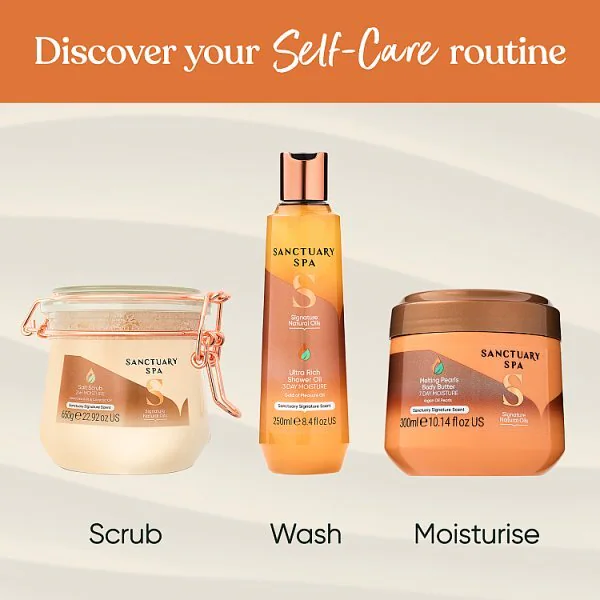 Sanctuary Spa Signature Natural Oils -suihkuöljy, erittäin täyteläinen