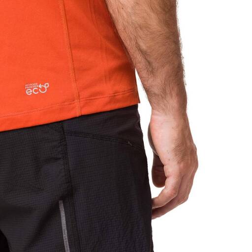 Raidlight Activ Run Mid Zip Camiseta Burnt Orange