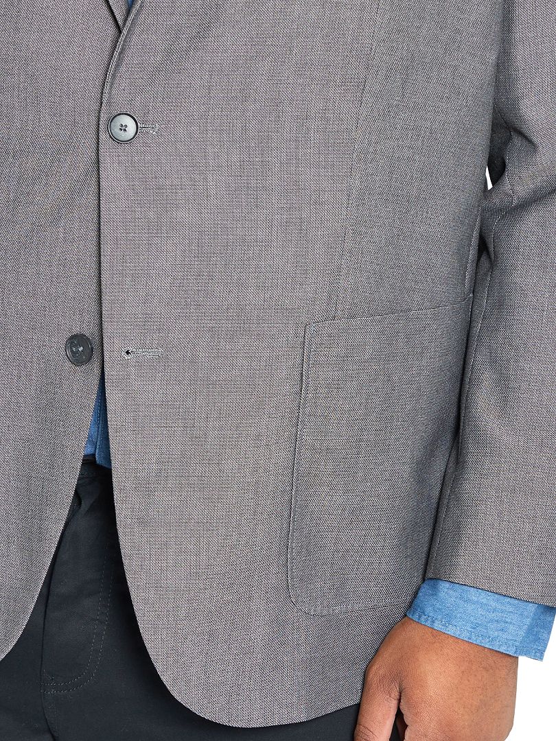 Chaqueta de traje de corte regular - gris oscuro