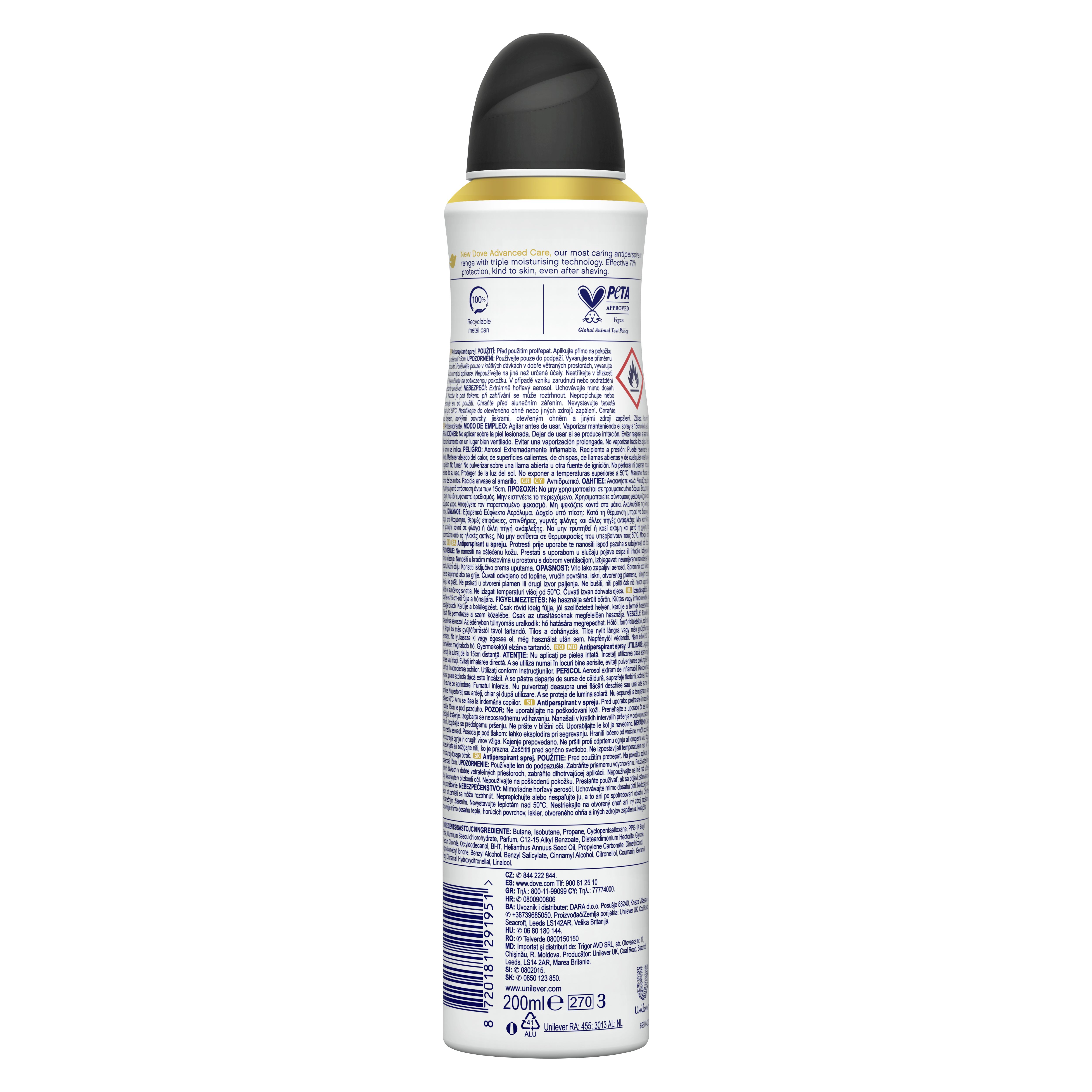 Advanced Care Invisible Dry antiperspirant dezodorant v spreju Dezodoranti v spreju
