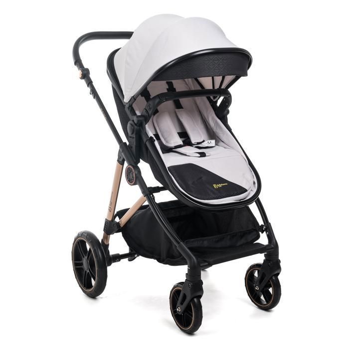 BEBELISSIMO - Sistema di viaggio 3 in 1 - Seggiolino auto CAVO 0+ - Navicella - Dalla nascita - Fino a 22 kg - Beige