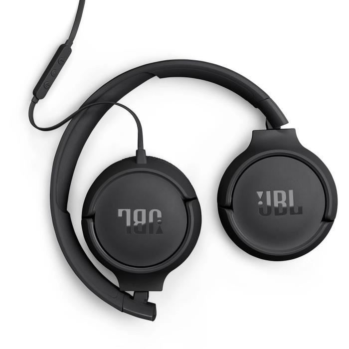 Auriculares con cable - JBL Tune 520 C - USB-C - Audio de alta resolución - Negro