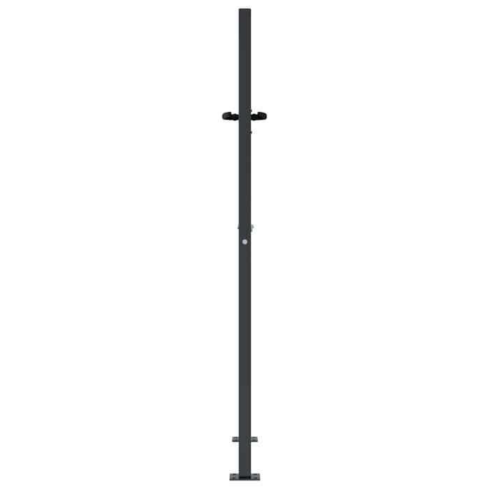 vidaXL Garden Gate, Patio Gate, Security Barrier, Outdoor Terrace Gate, Anthracite 105x130 cm Steel 153168