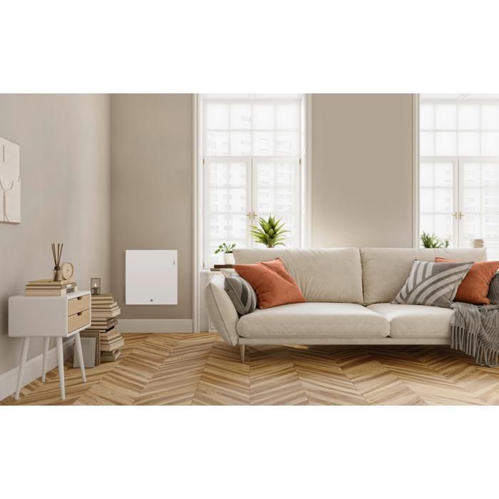 Radiateur électrique INGENIO 4 1000W horizontal intelligent blanc mat - THERMOR - 479323