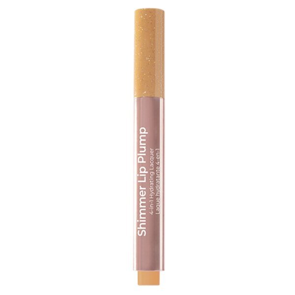 MCoBeauty bleščeči vlažilni lak za ustnice Shimmer Lip Plump Eliza Soft Peach 4-v-1 2 g