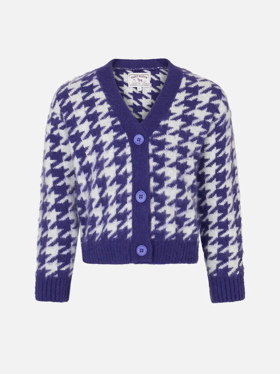 Baby crop vestje met juwelenknopen
