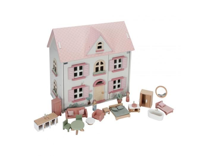 Dollhouse - LITTLE DUTCH - Medium - Pink - Self-assembly required - For children aged 3 and up
