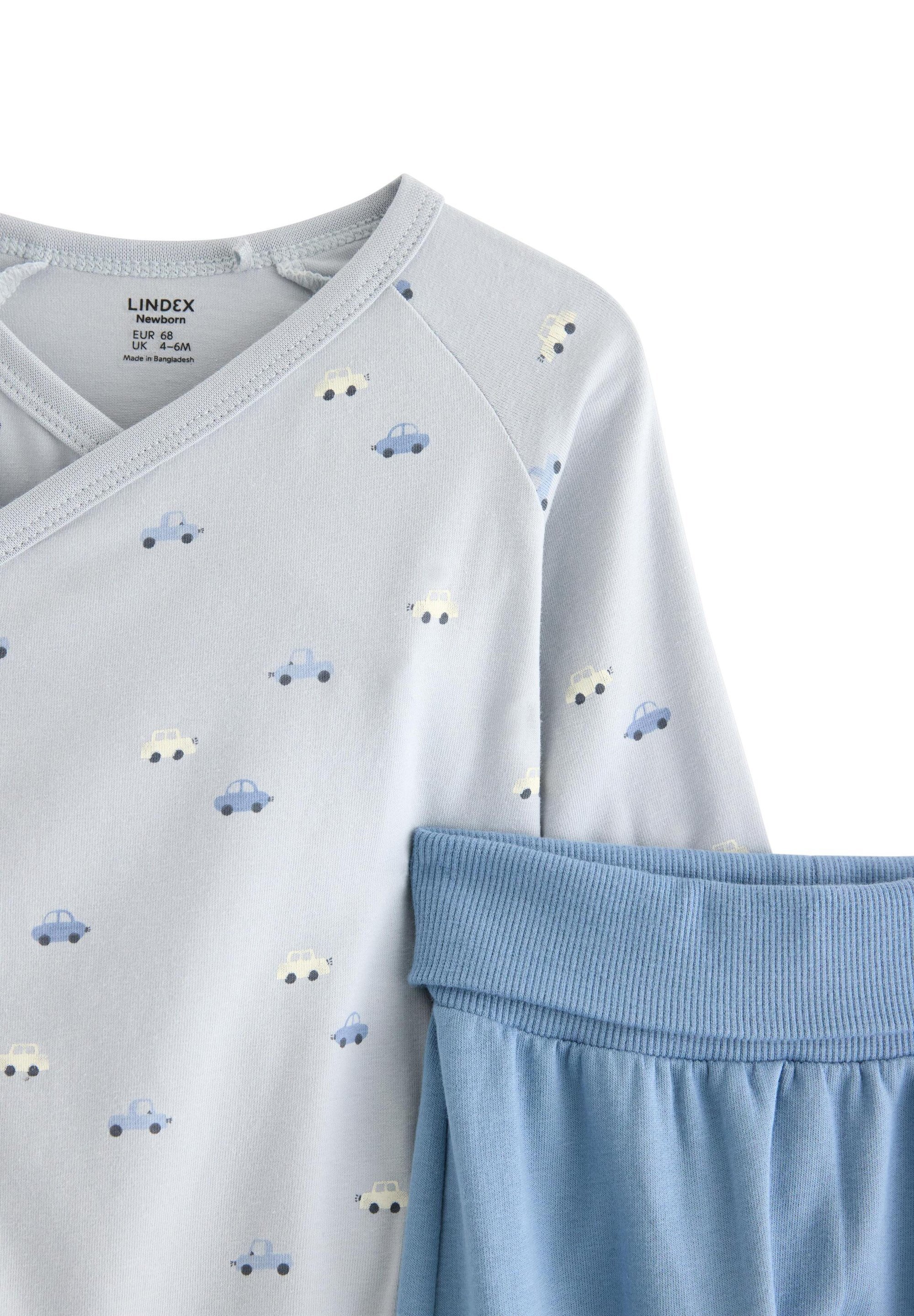 Lindex SET JOGGER - Broek - licht stoffig blauw