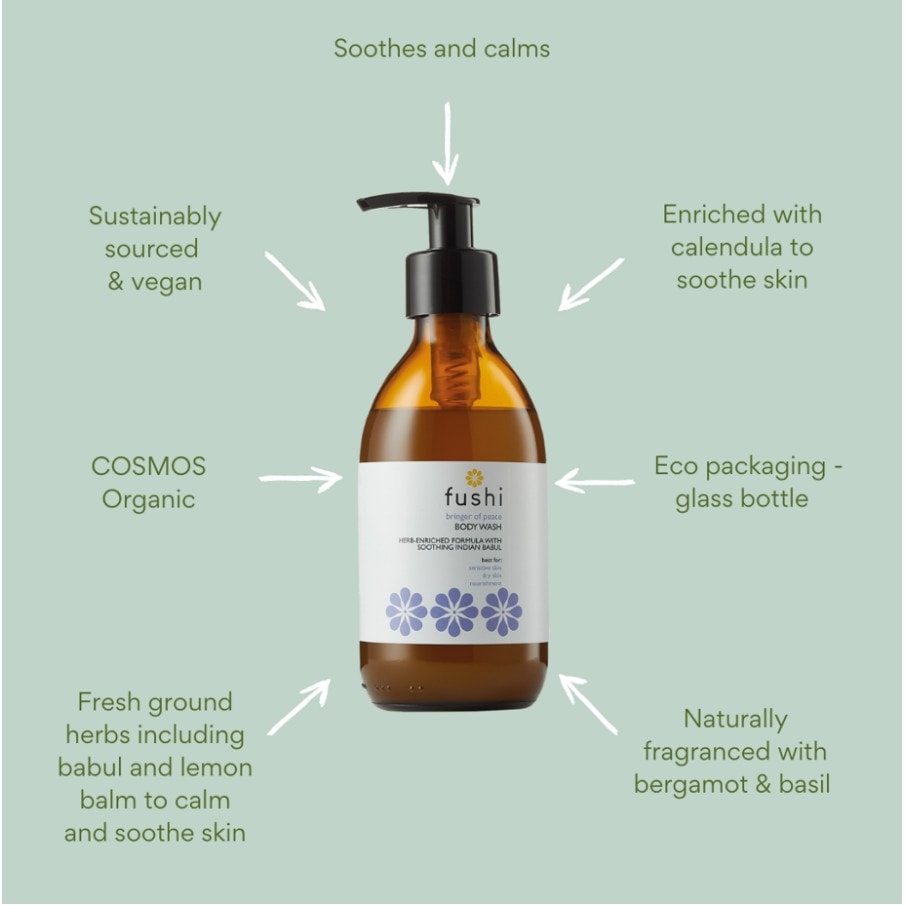 Gel de ducha Fushi “Portador de la Paz” Gel de ducha herbal – 230 ml