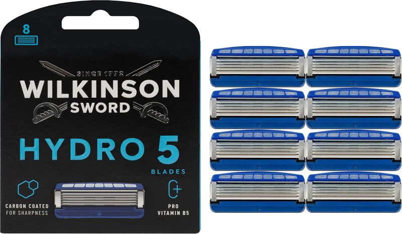 Lâminas de reposição regulares para proteção da pele Wilkinson Sword Hydro5