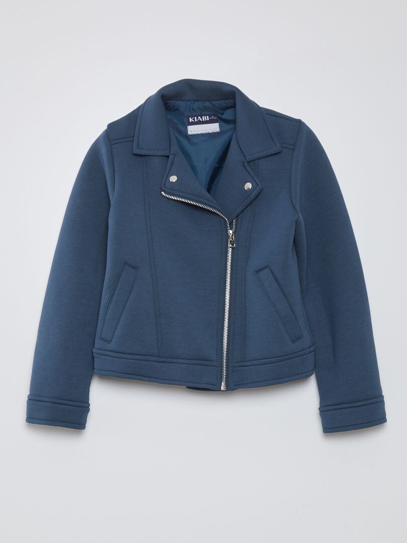 Trui met rits - BLAUW