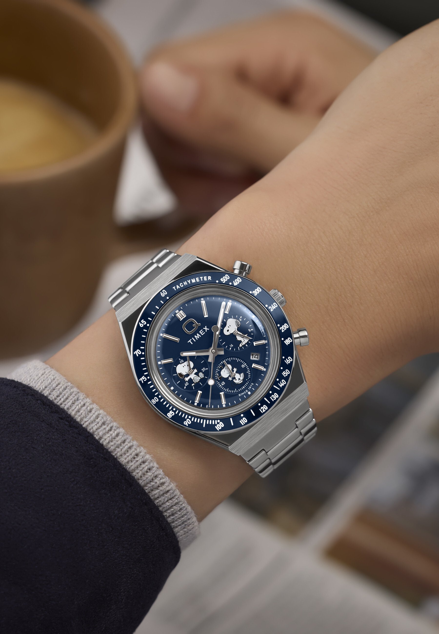 Timex PEANUTS - Orologio cronografo - acciaio inossidabile