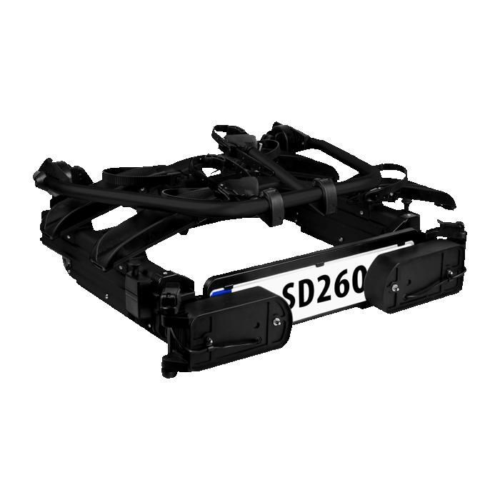 LAS SD260 Black Bike Rack for 2 Bikes, Special for Van Hinged Doors - LAS