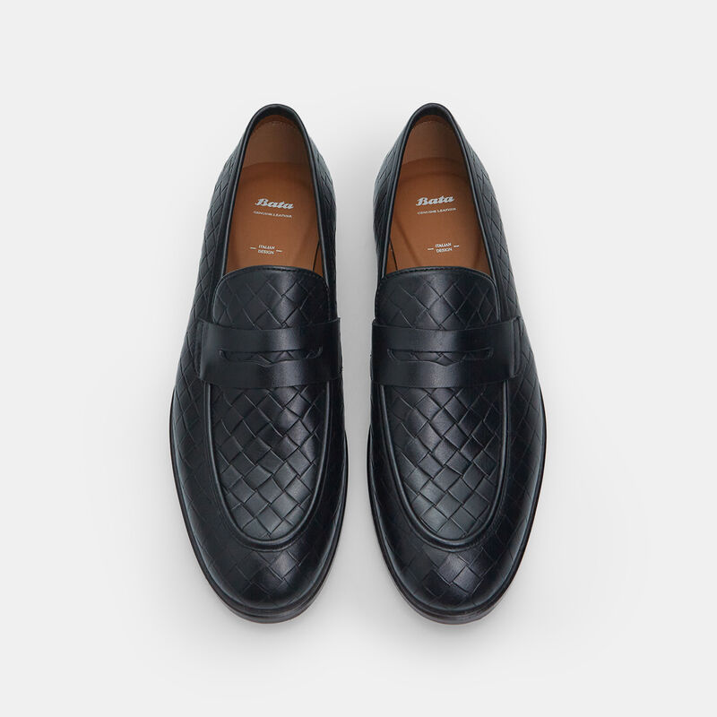 BATA Eleganckie skórzane mokasyny męskie