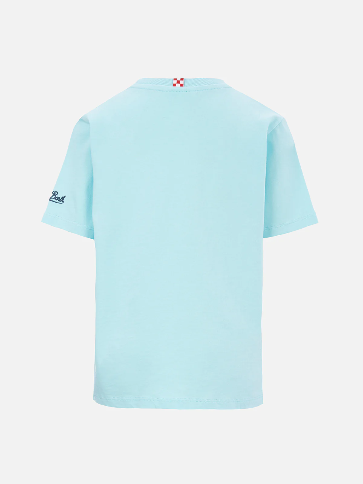 T-shirt da bambino in jersey di cotone Portofino Jr con + ricamo Capri