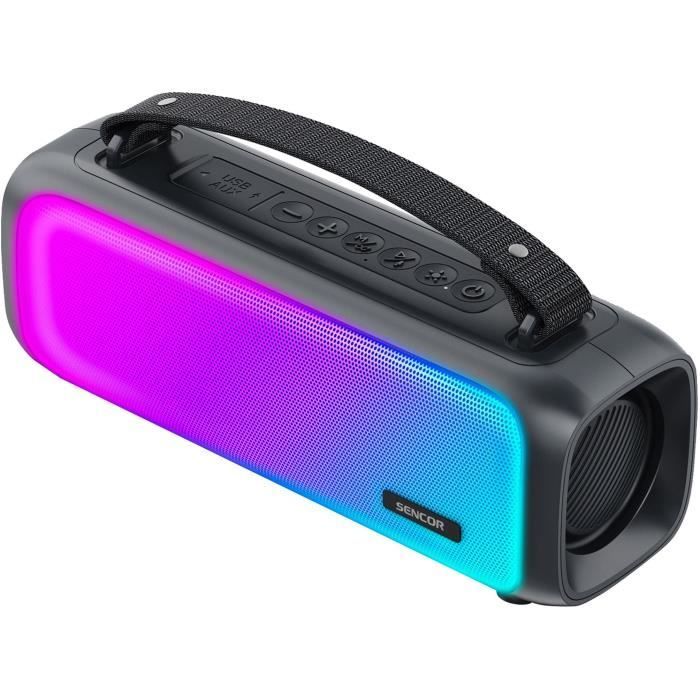 Portable Bluetooth Speaker - SENCOR - SSS 3000 Kids Light Speaker - 16W - 2 Speakers - IPX4 - Black