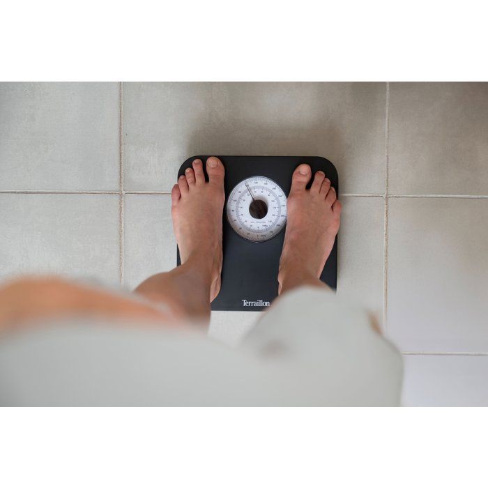 Bilancia meccanica da bagno - Terraillon - NERO NAUTICO - 150 kg - Incrementi di 1 kg - Robusta - Funzionamento senza batterie