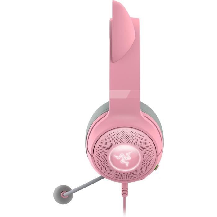 Casque Filaire RGB - RAZER - Kraken Kitty V2 - Oreilles de Chat - Micro HyperClear - Son Surround 7.1