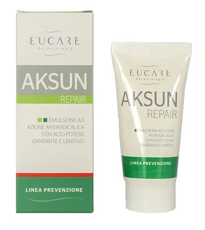 Crème adoucissante Aksun Repair pour peaux endommagées par le soleil 50 ml