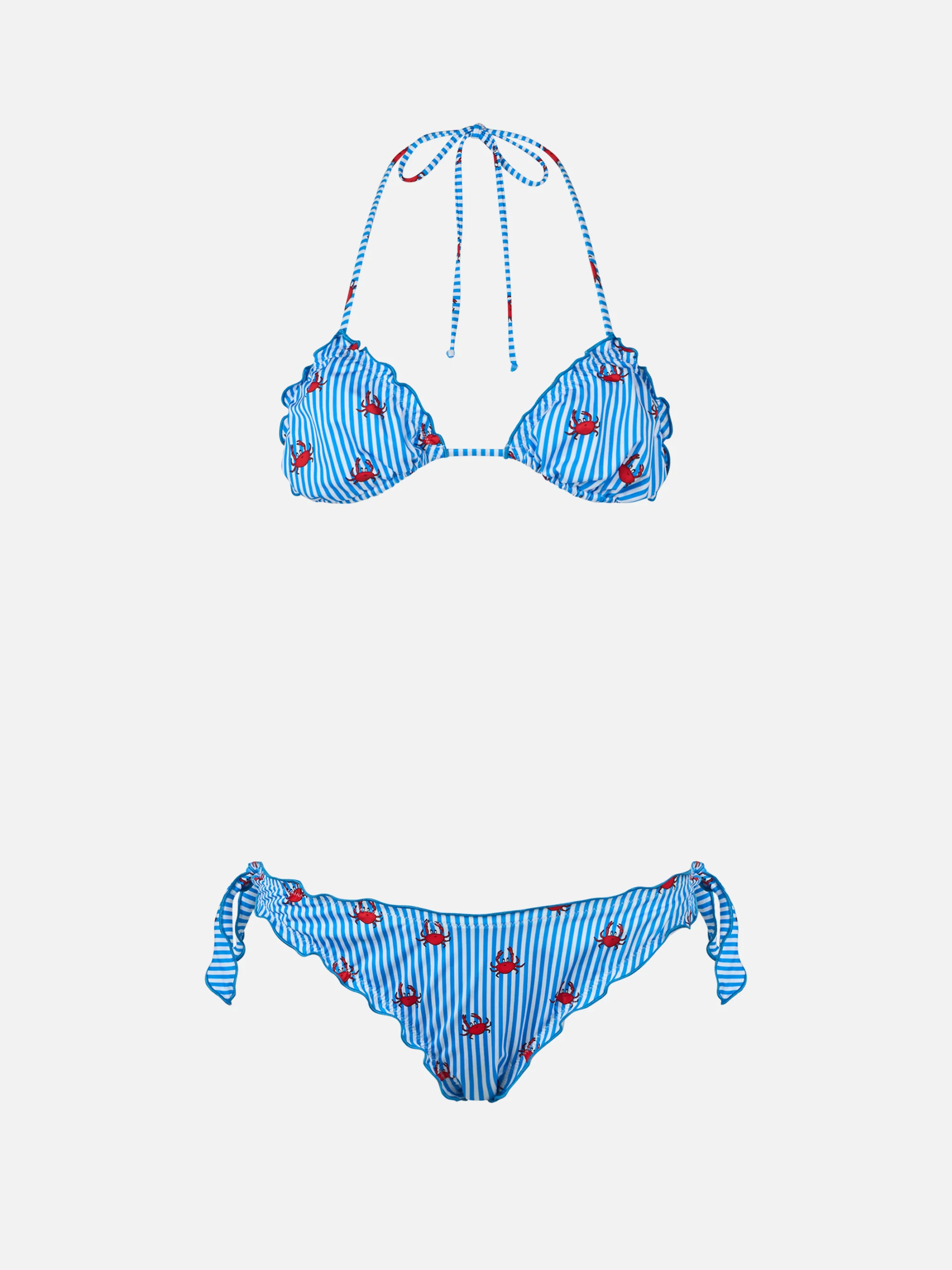 Sarius Klassieke Triangelbikini voor Dames met Krabprint