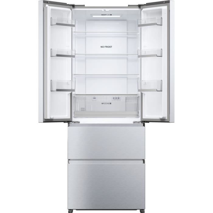 Réfrigérateur Multi-Portes - HAIER - HFR5719ENMG - 446L - No Frost - 4 Portes - Silver