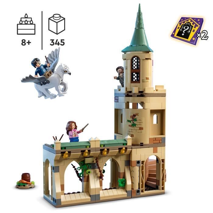LEGO® 76401 Harry Potter Zweinstein Binnenplaats: Sirius' Redding, Speelgoed en Hippogrief Figuur met Kasteel en Bezem