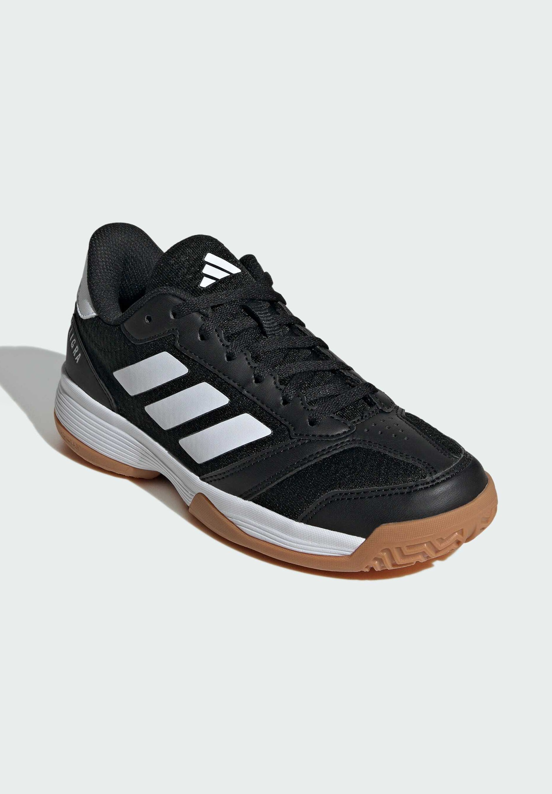adidas Performance LIGRA 8 INDOOR KIDS - Tênis de handebol - preto e branco