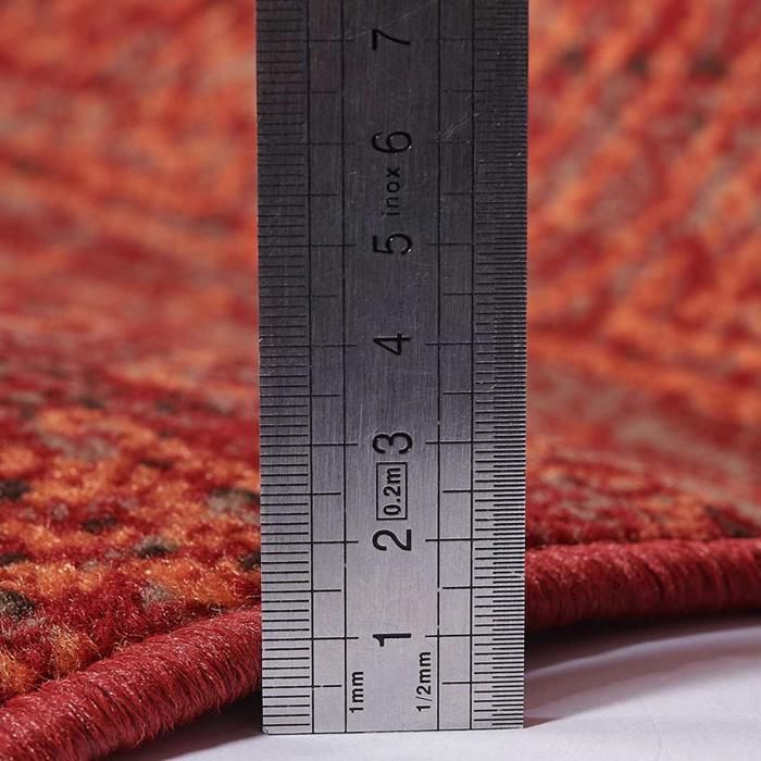 Berber rug 120x170 woven ethnic pattern LYN1 CHILA red
