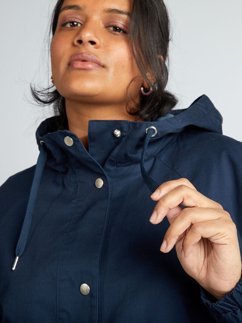 Parka met capuchon - Blauw