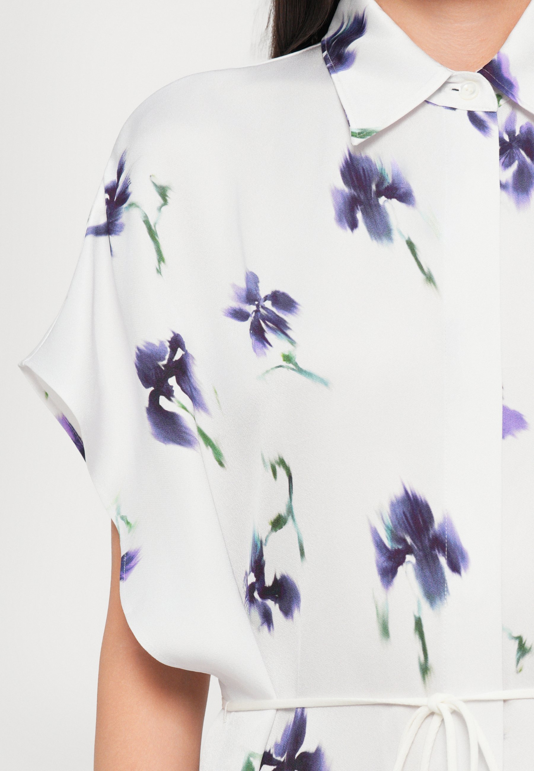 Rodebjer IRIS - Robe chemise - lavande/gris