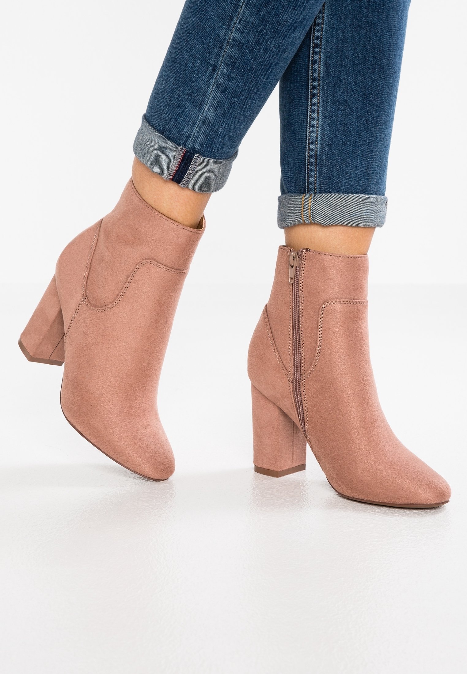 ONLY SHOES Bottines à talons hauts - rose clair