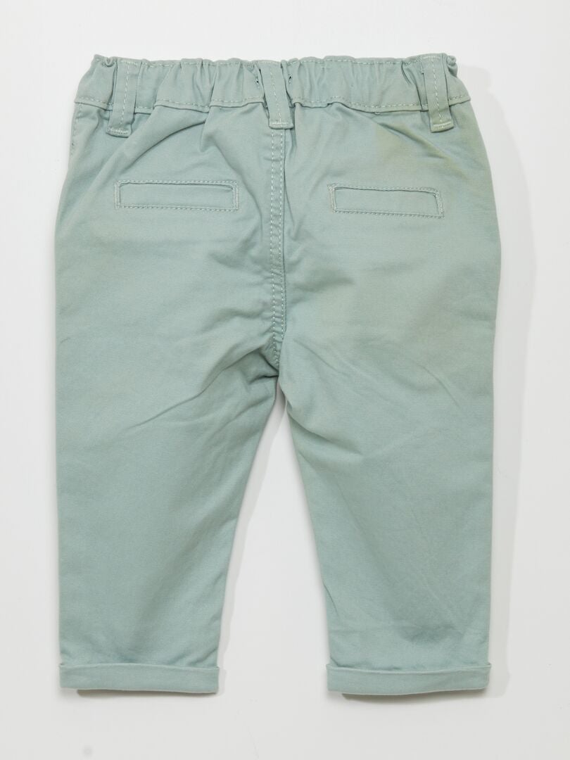 Effen chino's - GROEN