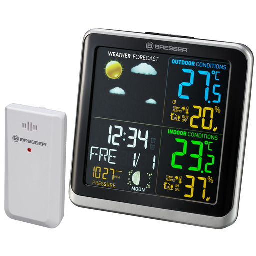 Bresser Climatemp TB Vejrstation med LCD-farvedisplay