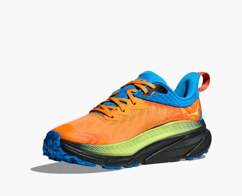HOKA Challenger 7 GORE-TEX Schwarz/Solar Flare