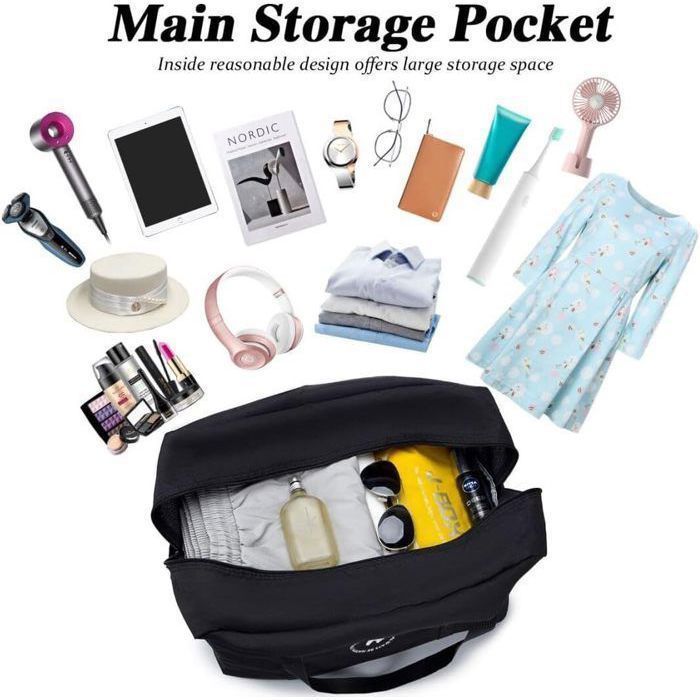 Bolsa deportiva plegable - HAUTSTORE - 45x36x20cm - Gris - Multiusos - Ideal para viajar