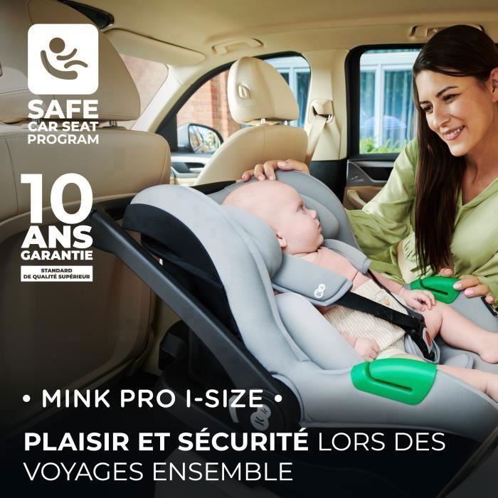 Poussette 3 en 1 Combinée Kinderkraft NEWLY, avec Siège auto I-size, Système de voyage, Légère 7,5 kg, Plie, Gris