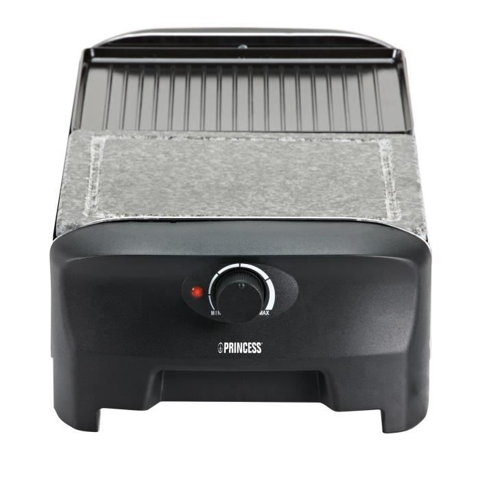Parrilla raclette Princess Stone con 8 sartenes, 1300 W, 162820