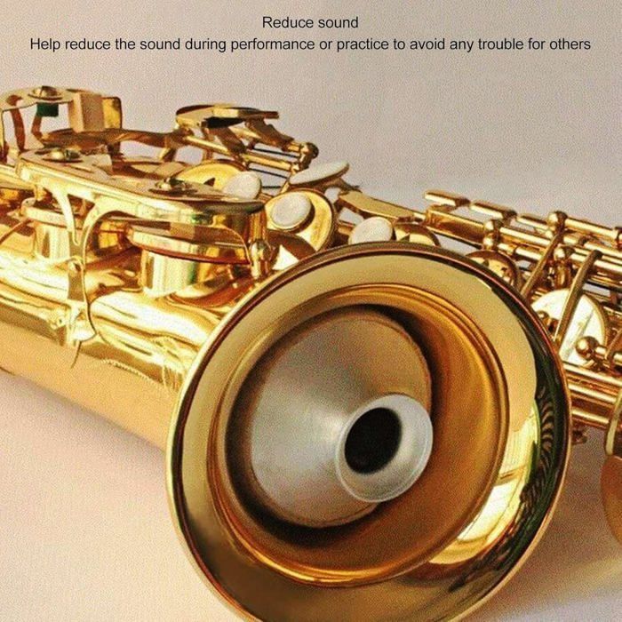 Saxophone Mute, Aluminum Alloy Felt, Robust Saxophone Sound Dampener