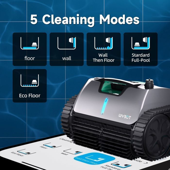 Wybot C1 Pro Wireless Pool Robot with App - Intelligent, Powerful and High-Performing