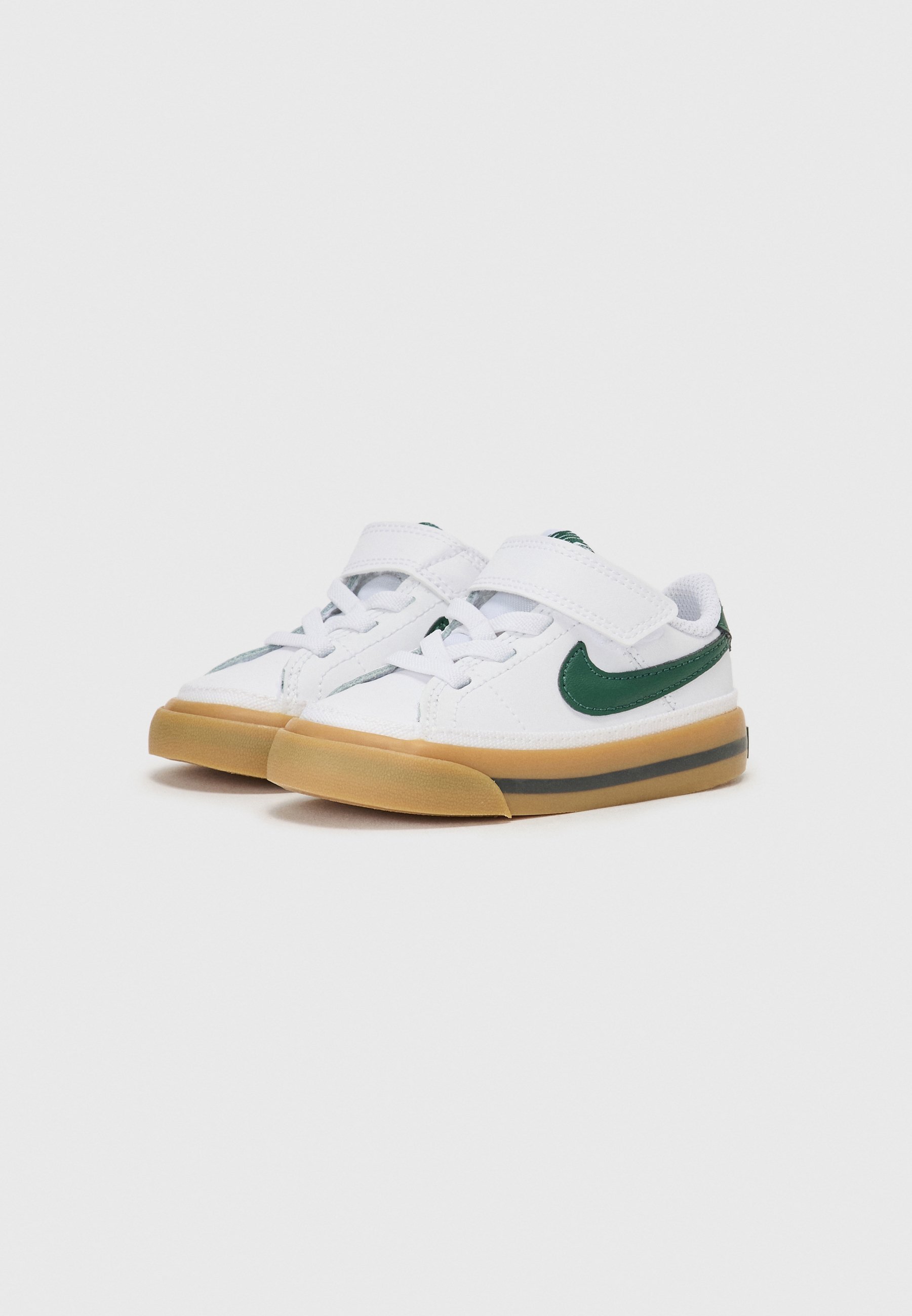 Nike Sportswear COURT LEGACY - Tenisky - white/fire gum/brown antracit