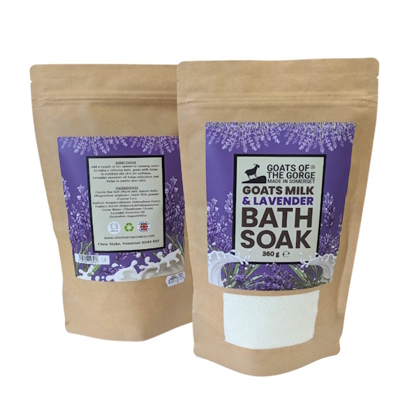 Sali da bagno al latte di capra e lavanda Goats of the Gorge - 360 g