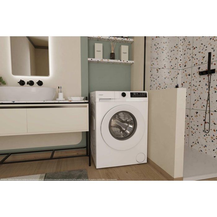 Lave-linge hublot CANDY GD 4108-S ProWash 300 - 10 kg - Induction - Vapeur - 1400 trs/min - Classe A -20% - Blanc