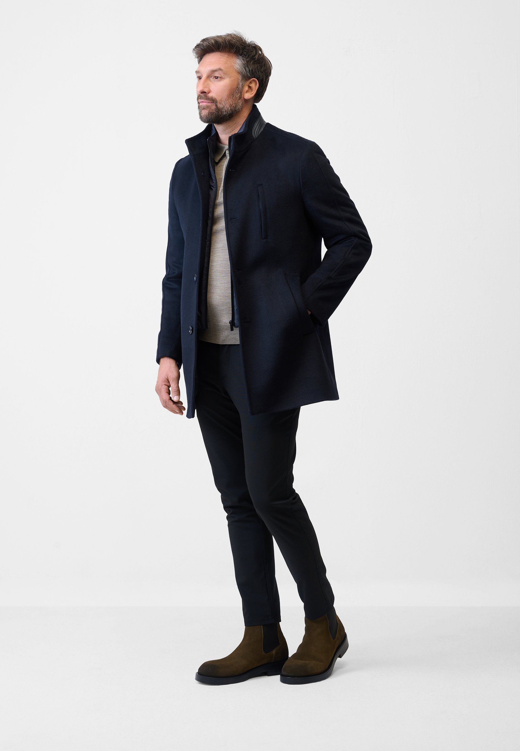 Casaco curto Ricano - azul