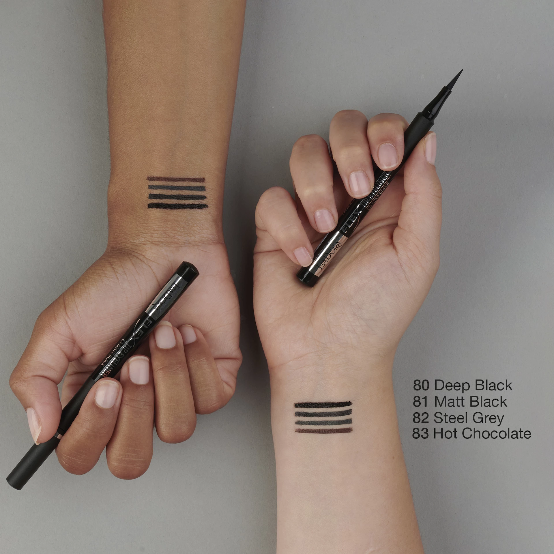 Tuș de ochi mat Flex Tip 80 Deep Black - Isadora
