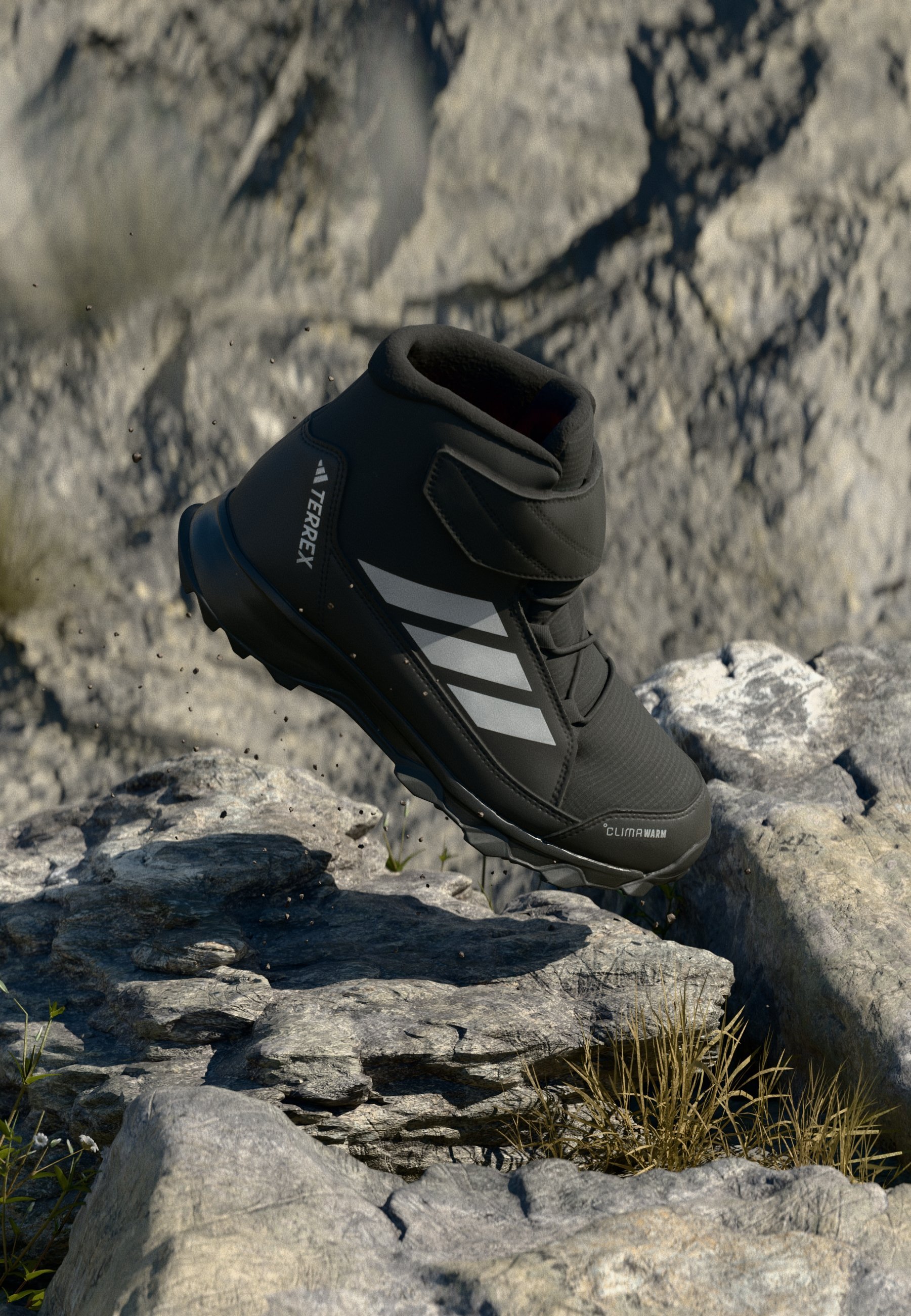 Adidas Terrex UNISEX - Stivali invernali - usati color verde acqua/argento opaco/nero
